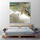 Crystal Vision III by Liz Jardine on GIANT ART - turquoise abstract