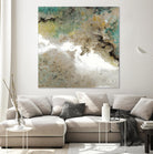 Crystal Vision III by Liz Jardine on GIANT ART - turquoise abstract