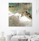 Crystal Vision III by Liz Jardine on GIANT ART - turquoise abstract