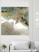 Crystal Vision III by Liz Jardine on GIANT ART - turquoise abstract