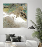 Crystal Vision III by Liz Jardine on GIANT ART - turquoise abstract