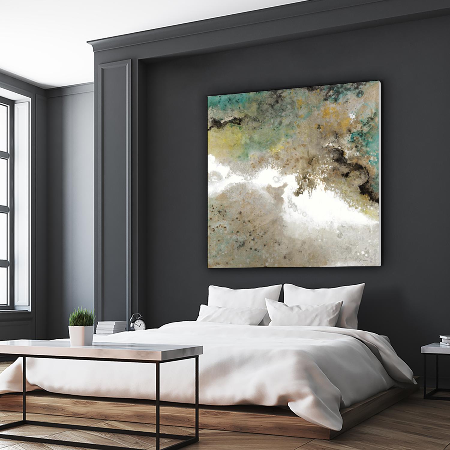 Crystal Vision III by Liz Jardine on GIANT ART - turquoise abstract