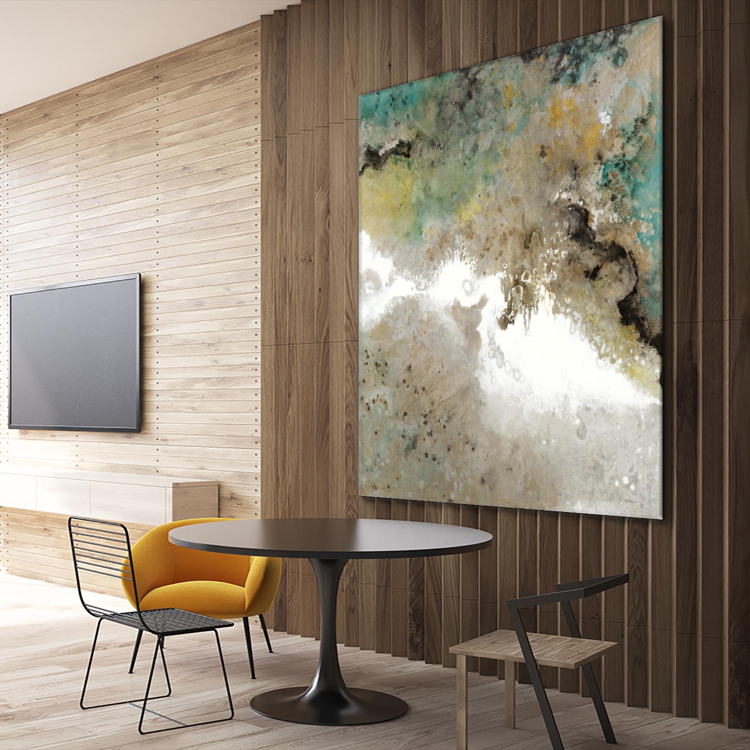 Crystal Vision III by Liz Jardine on GIANT ART - turquoise abstract