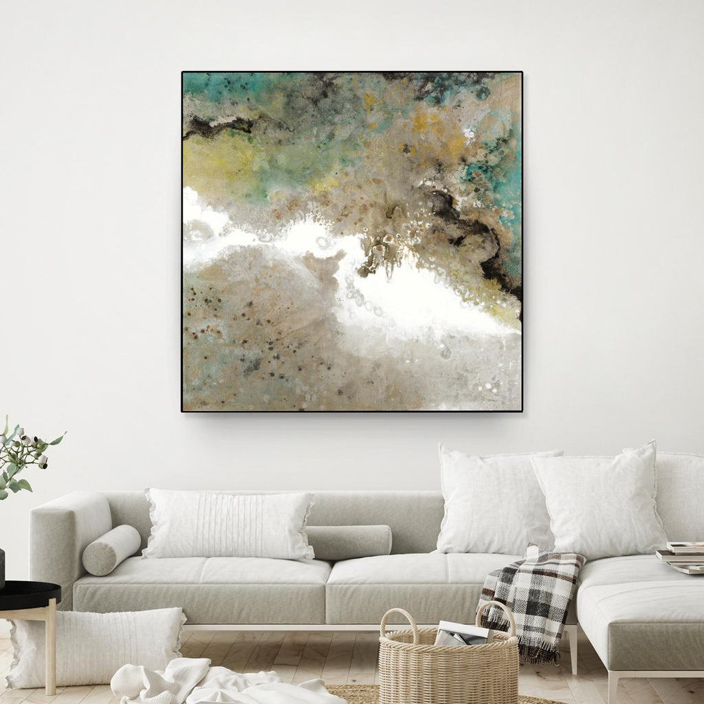 Crystal Vision III by Liz Jardine on GIANT ART - turquoise abstract