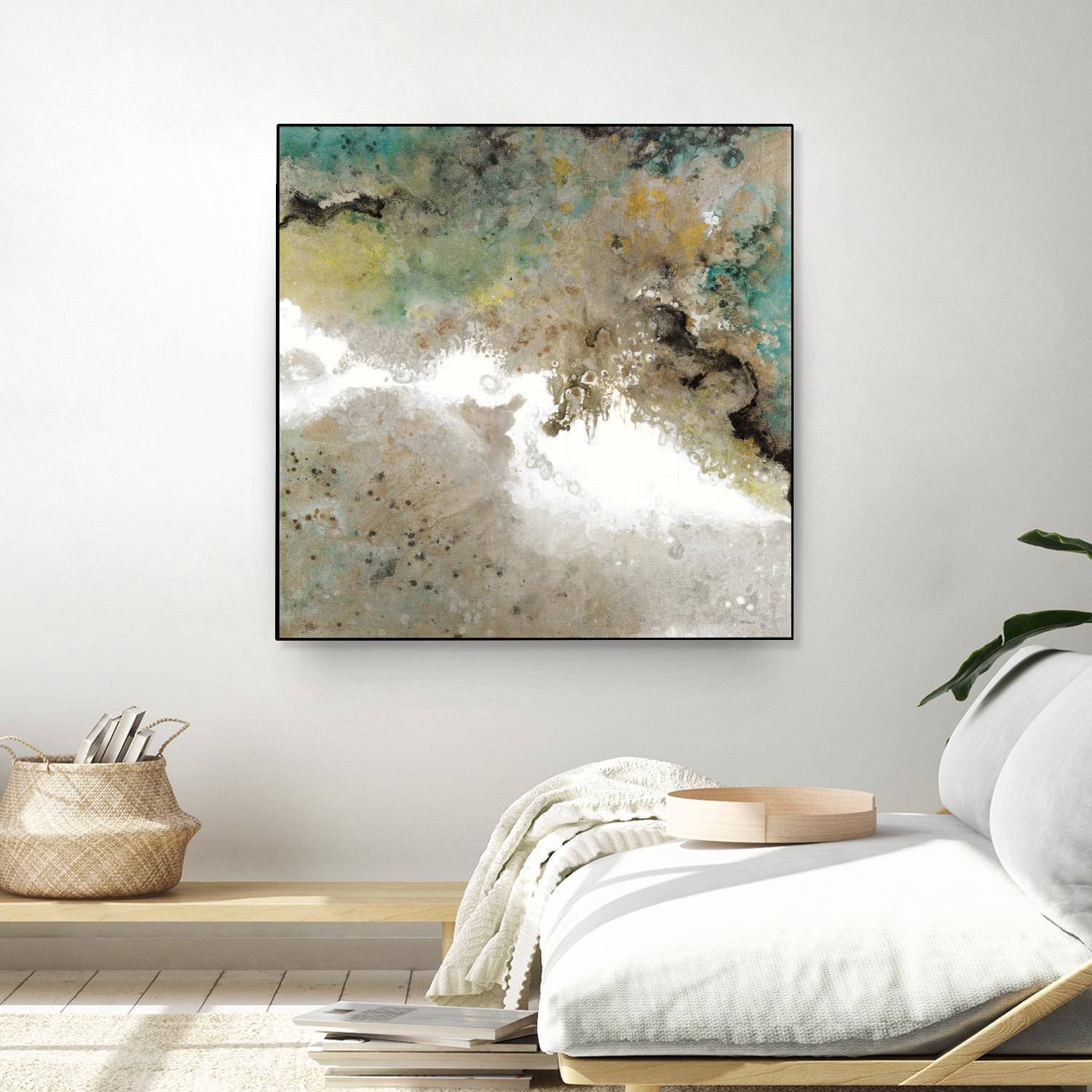 Crystal Vision III by Liz Jardine on GIANT ART - turquoise abstract