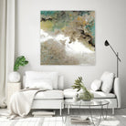 Crystal Vision III by Liz Jardine on GIANT ART - turquoise abstract