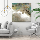 Crystal Vision III by Liz Jardine on GIANT ART - turquoise abstract