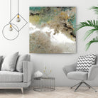 Crystal Vision III by Liz Jardine on GIANT ART - turquoise abstract