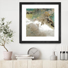 Crystal Vision III by Liz Jardine on GIANT ART - turquoise abstract