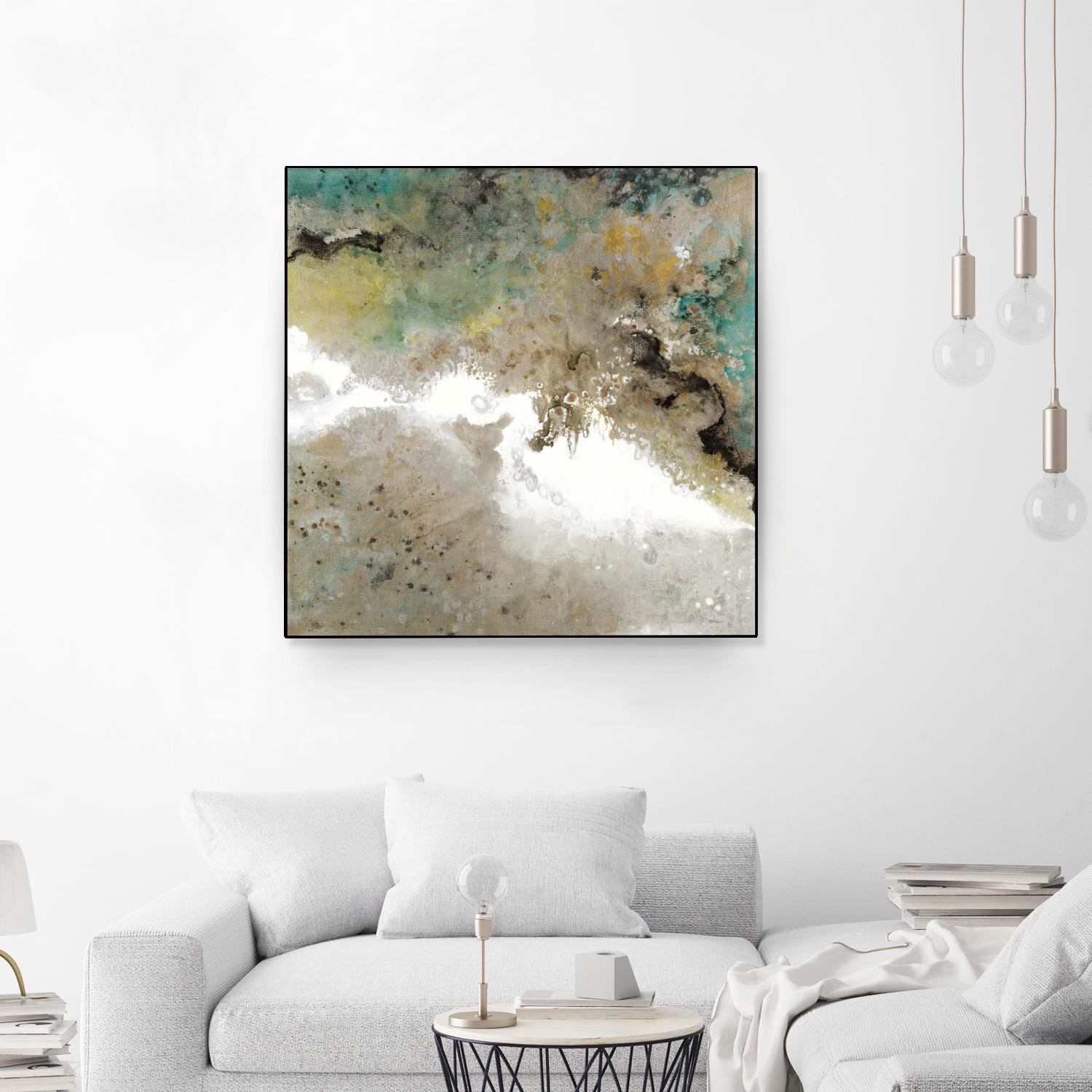 Crystal Vision III by Liz Jardine on GIANT ART - turquoise abstract