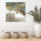 Crystal Vision III by Liz Jardine on GIANT ART - turquoise abstract