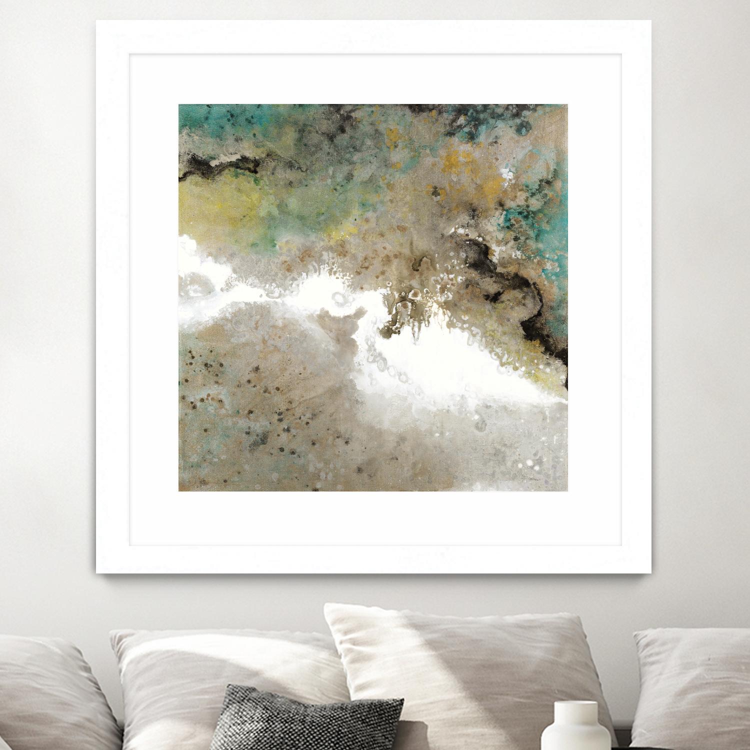 Crystal Vision III by Liz Jardine on GIANT ART - turquoise abstract