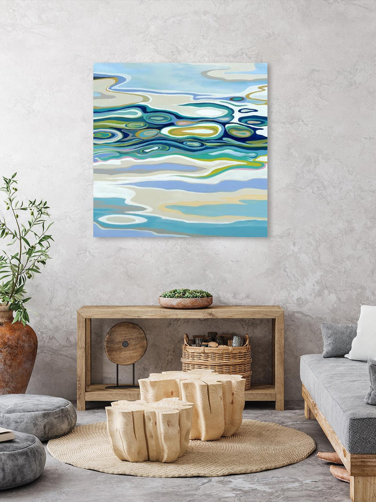 By The Sea by Liz Jardine on GIANT ART - green abstract