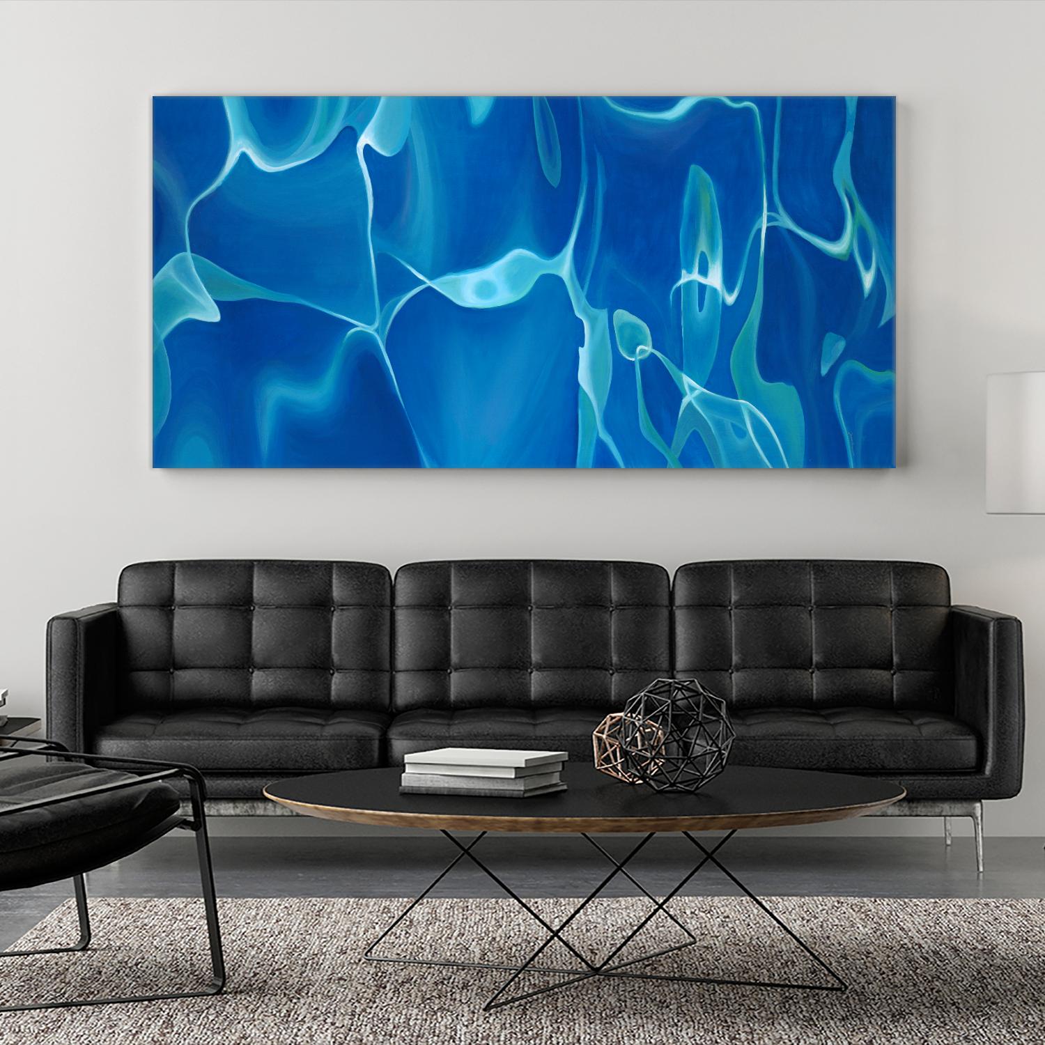 Deep Dive by Liz Jardine on GIANT ART - blue abstract