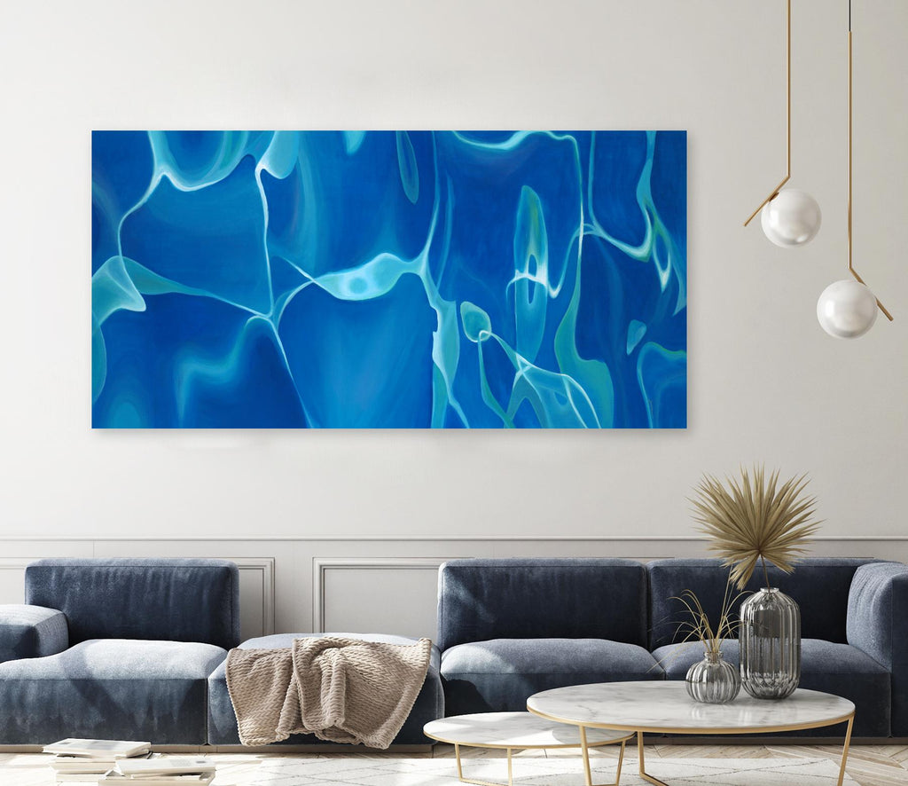 Deep Dive by Liz Jardine on GIANT ART - blue abstract