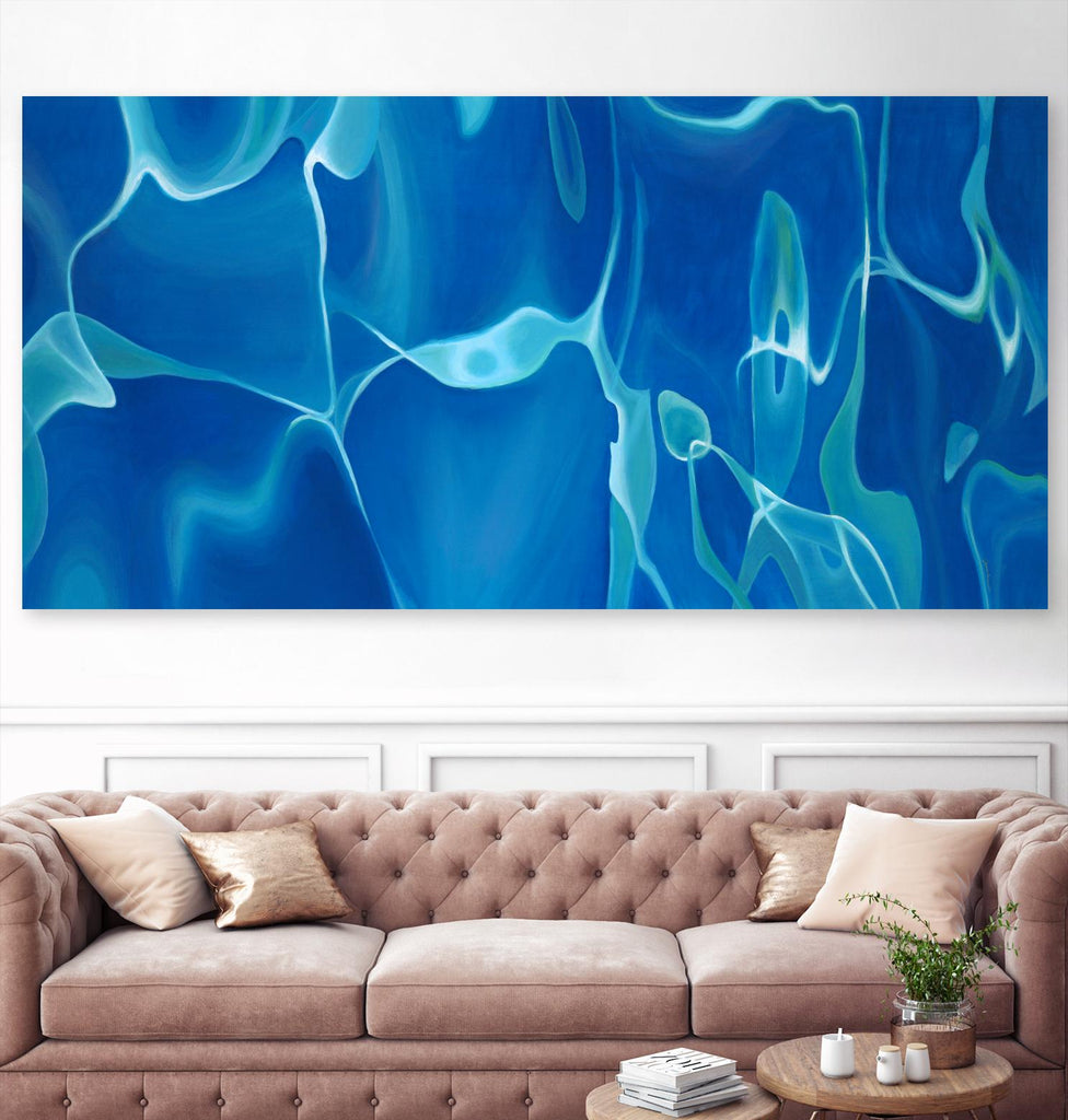 Deep Dive by Liz Jardine on GIANT ART - blue abstract