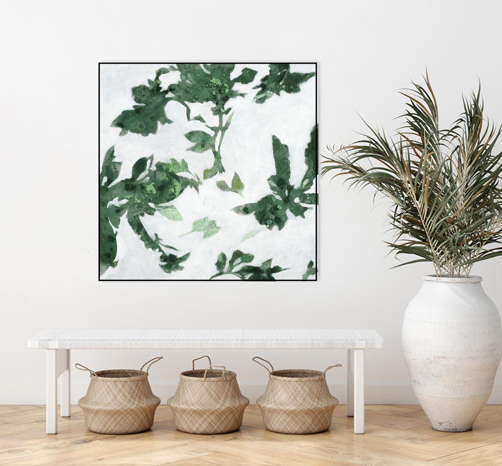 High Flying I V2 by Liz Jardine on GIANT ART - greens abstract floral flowers
