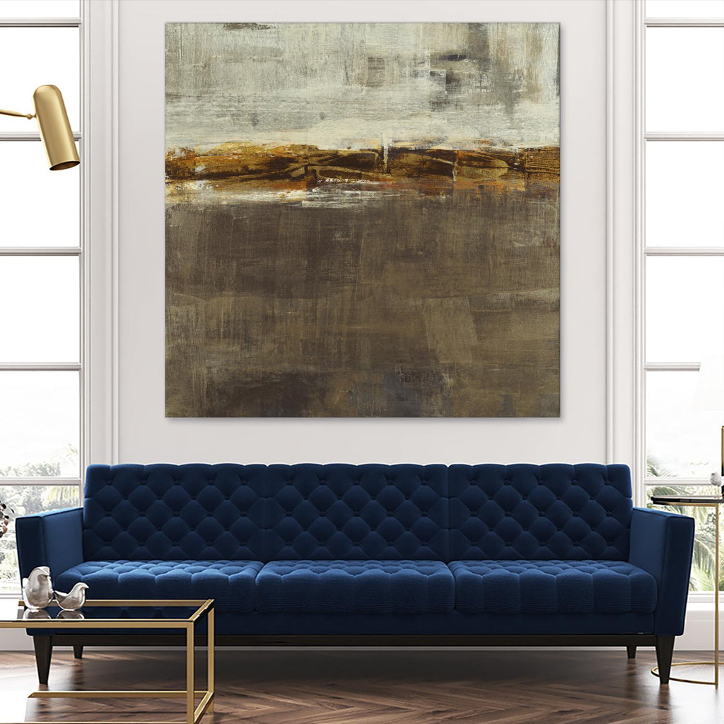 Golden Chain by Liz Jardine on GIANT ART - grey abstract