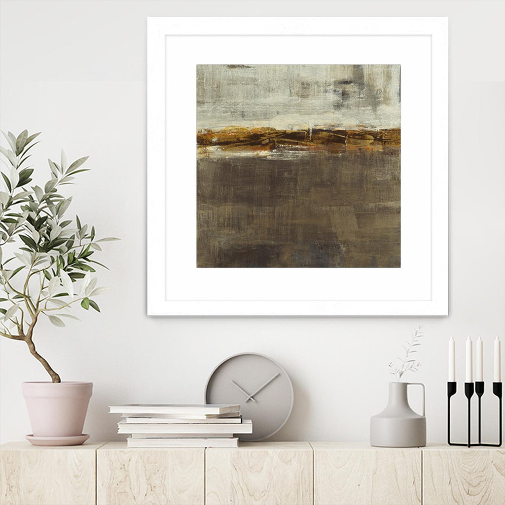 Golden Chain by Liz Jardine on GIANT ART - grey abstract