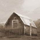 Red Barn by Liz Jardine on GIANT ART - blues, browns scenic