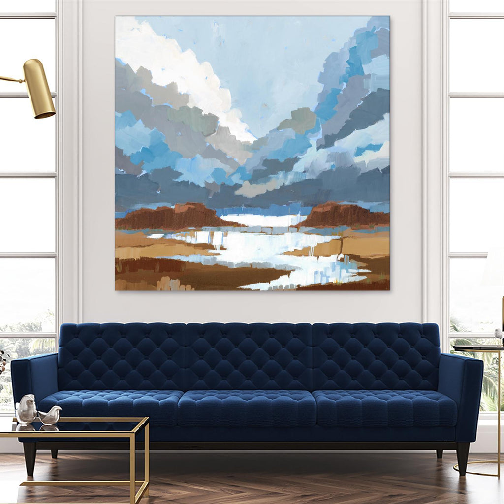 High Altitude V7 de Liz Jardine sur GIANT ART - nuages scéniques bleus