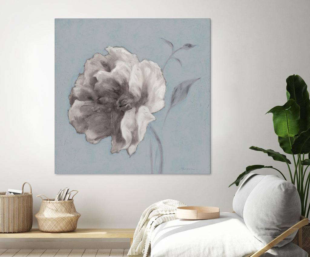 FLORAL SYMPOSIUM II by JUIANNE MARCOUX on GIANT ART - blue floral floral