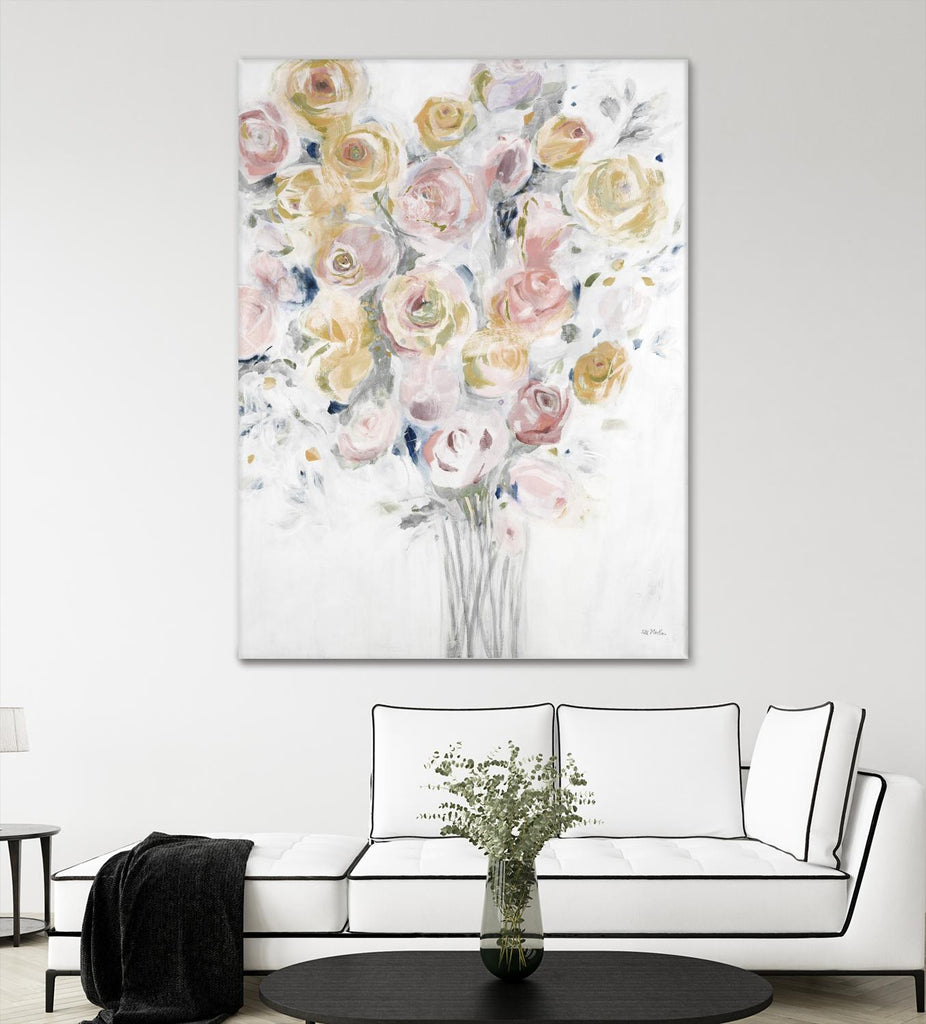 Cantata de Jill Martin sur GIANT ART - roses, oranges, floraux, botaniques