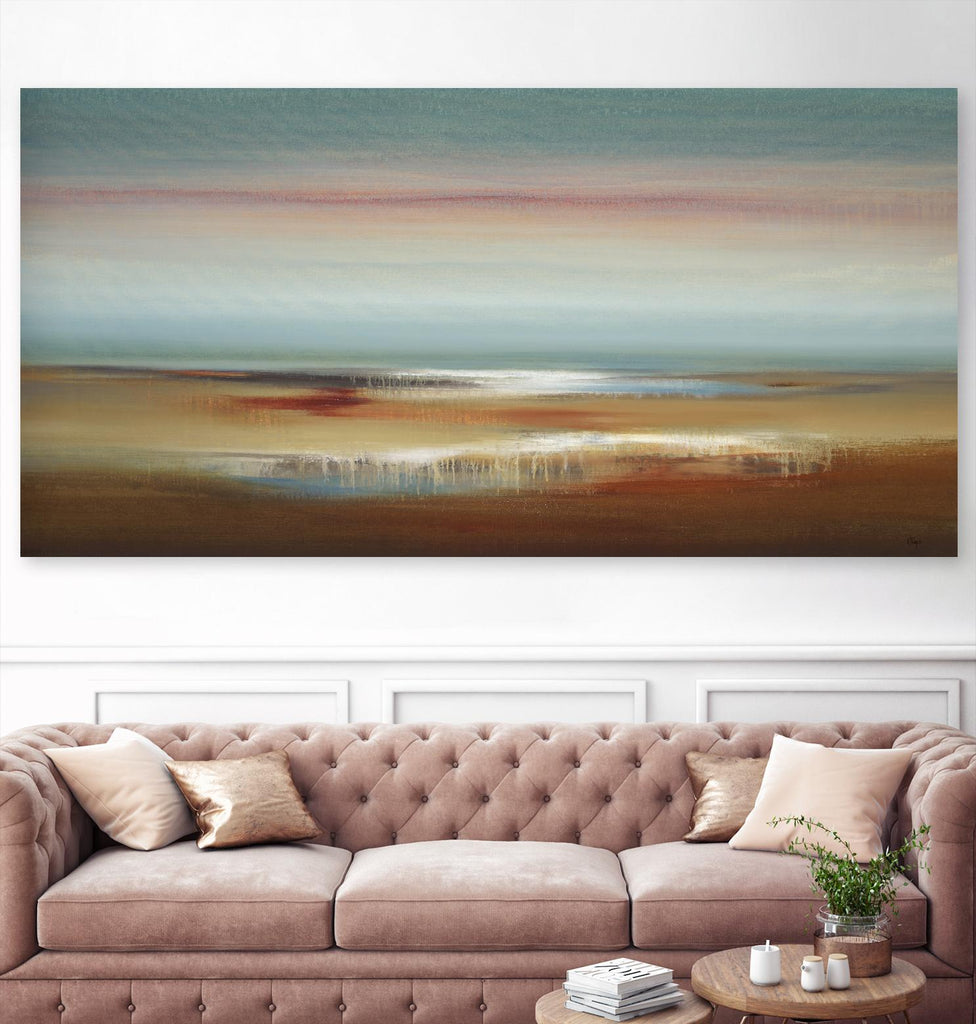 Coloured Scape by Lisa Ridgers on GIANT ART - brown abstract