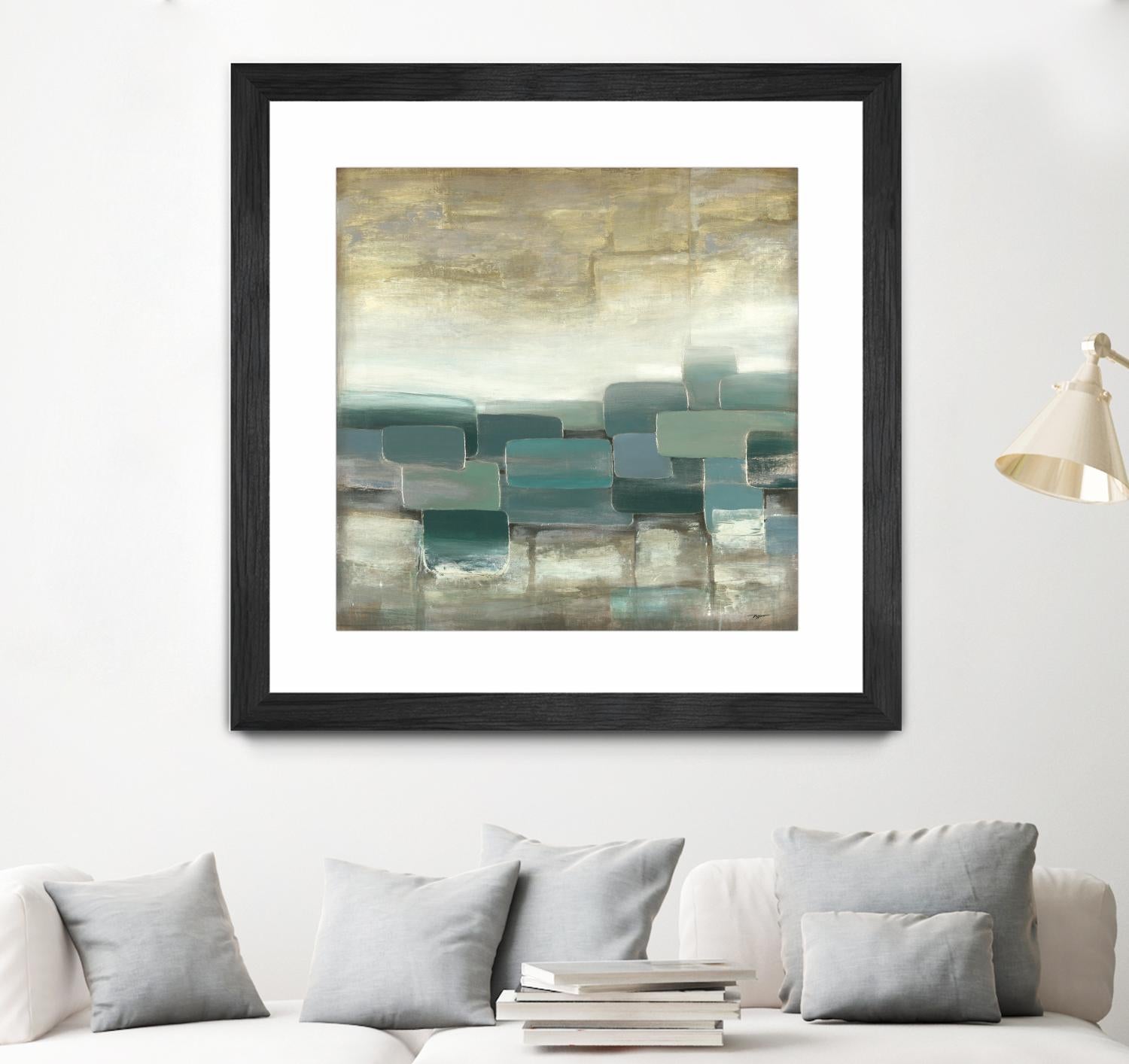 Bosque Verde by Pablo Rojero on GIANT ART - blues, neutrals abstract