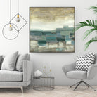 Bosque Verde by Pablo Rojero on GIANT ART - blues, neutrals abstract