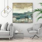 Bosque Verde by Pablo Rojero on GIANT ART - blues, neutrals abstract