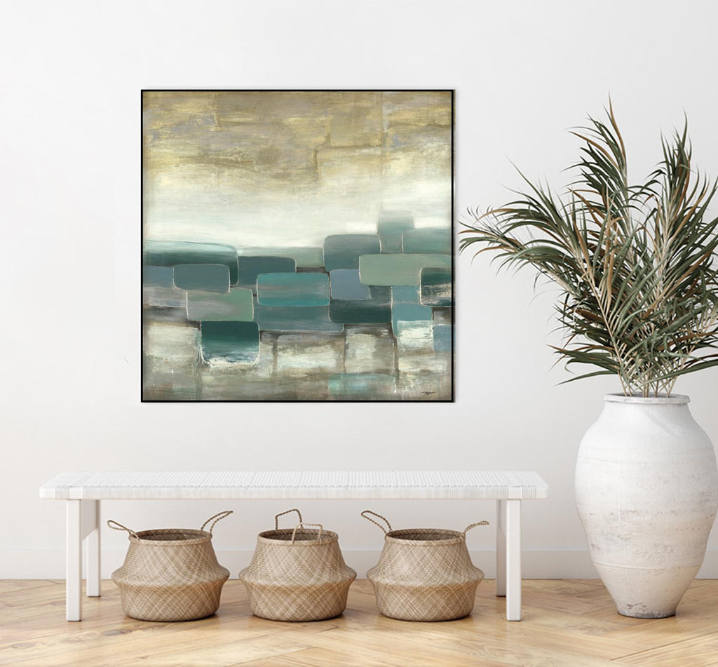 Bosque Verde by Pablo Rojero on GIANT ART - blues, neutrals abstract