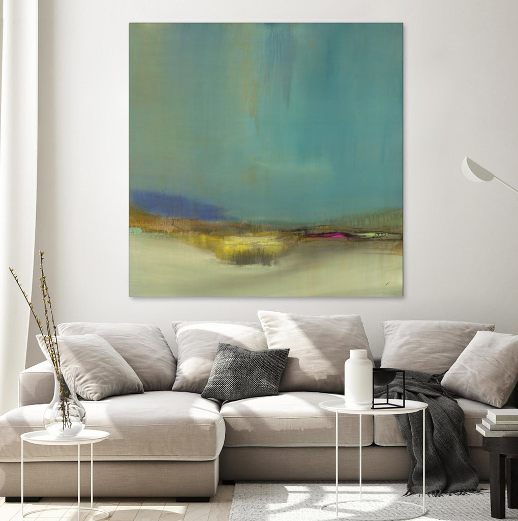 Bowery by Sarah Stockstill on GIANT ART - yellow abstract