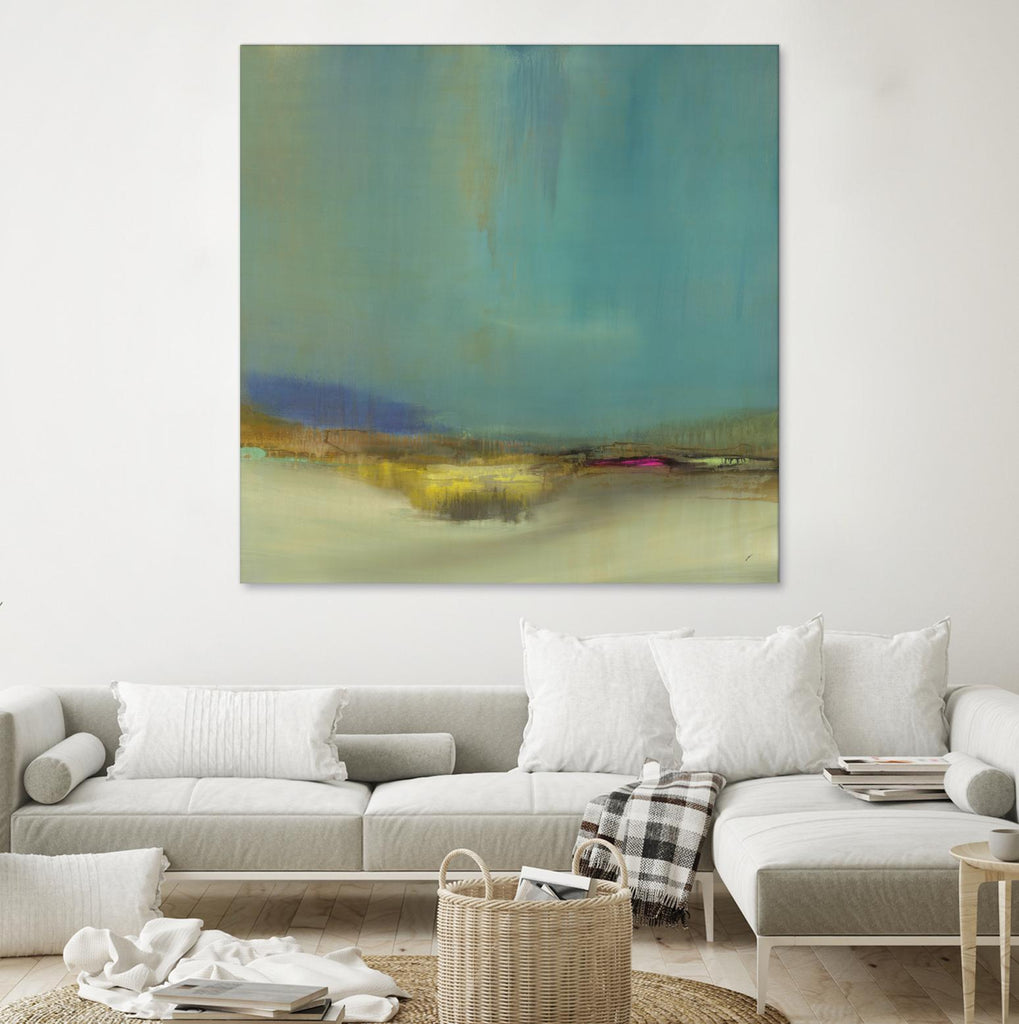 Bowery by Sarah Stockstill on GIANT ART - yellow abstract