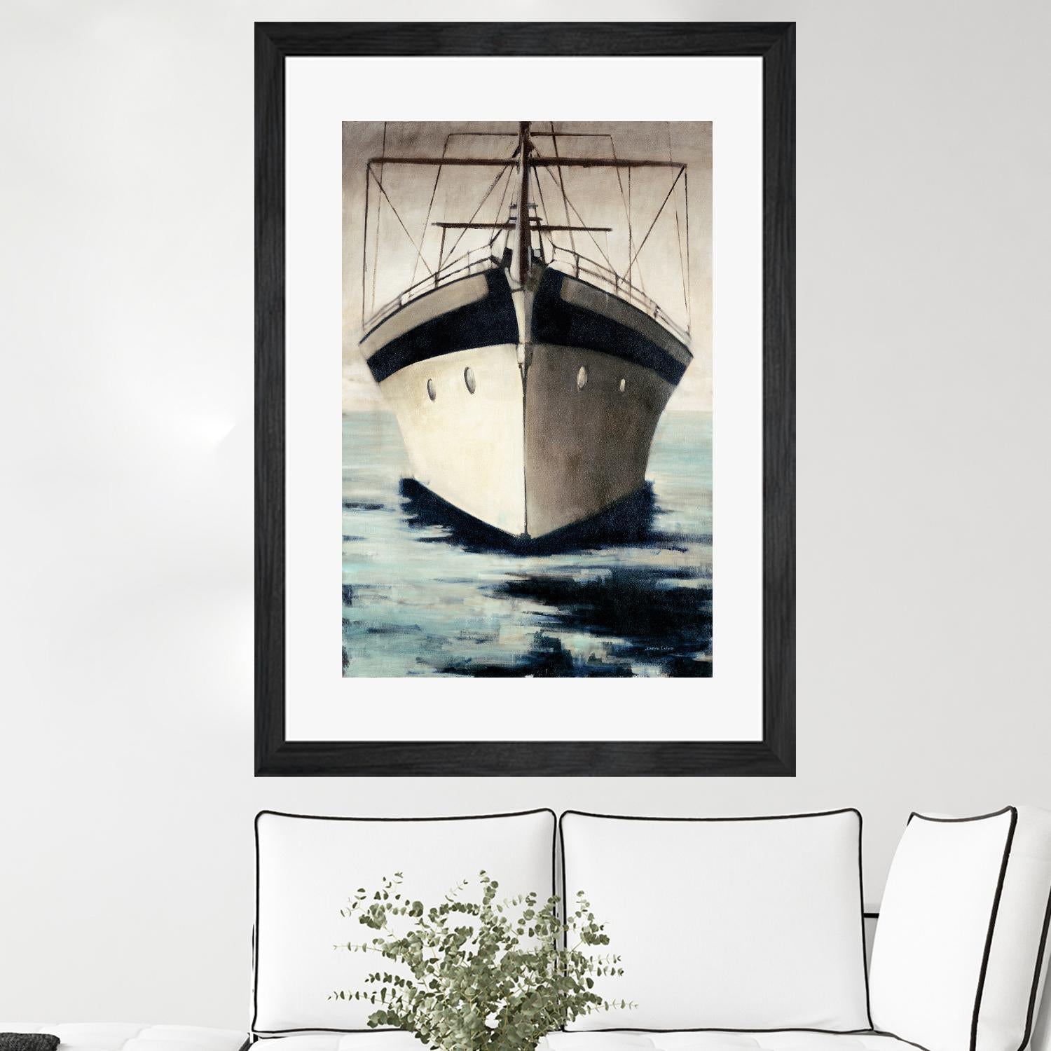 Under Bow by Joseph Cates on GIANT ART - beige nautical