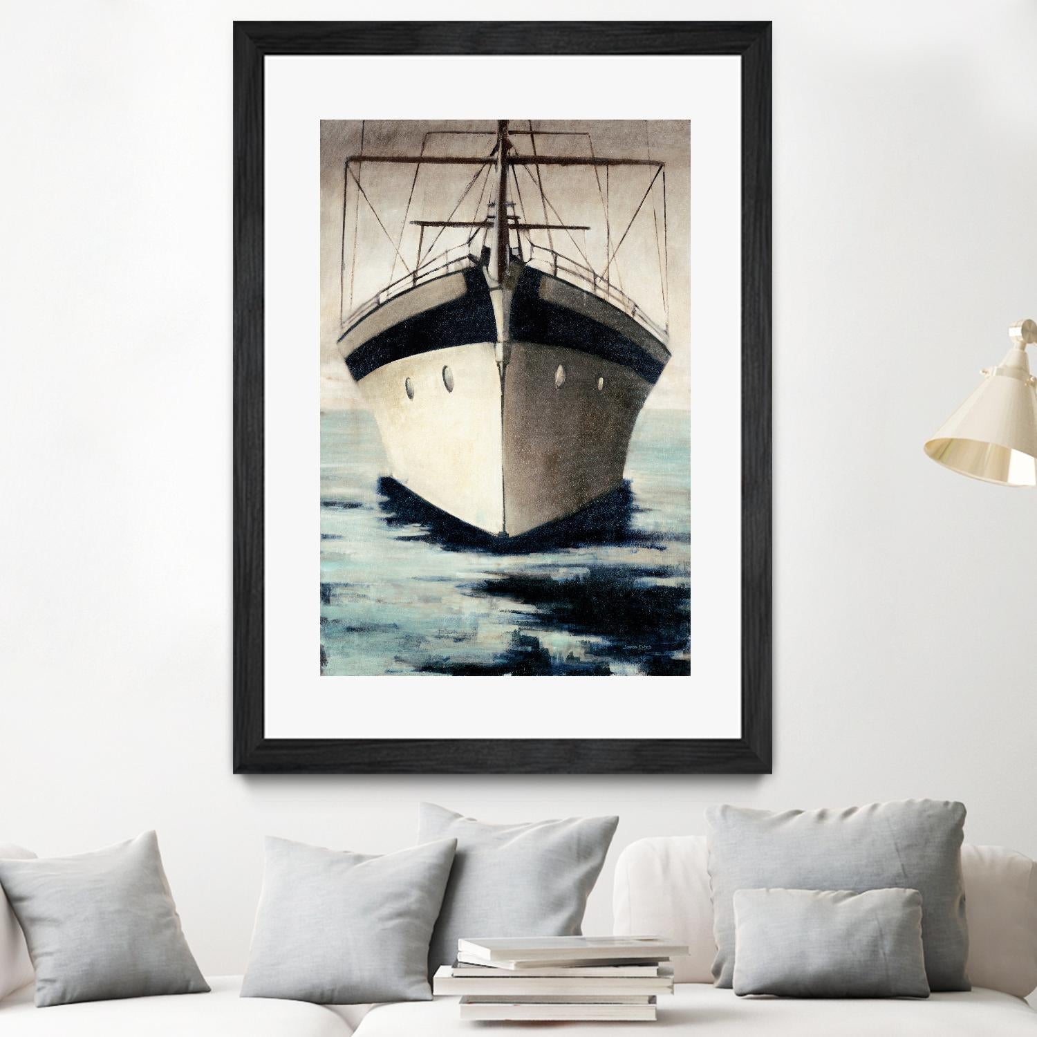 Under Bow by Joseph Cates on GIANT ART - beige nautical