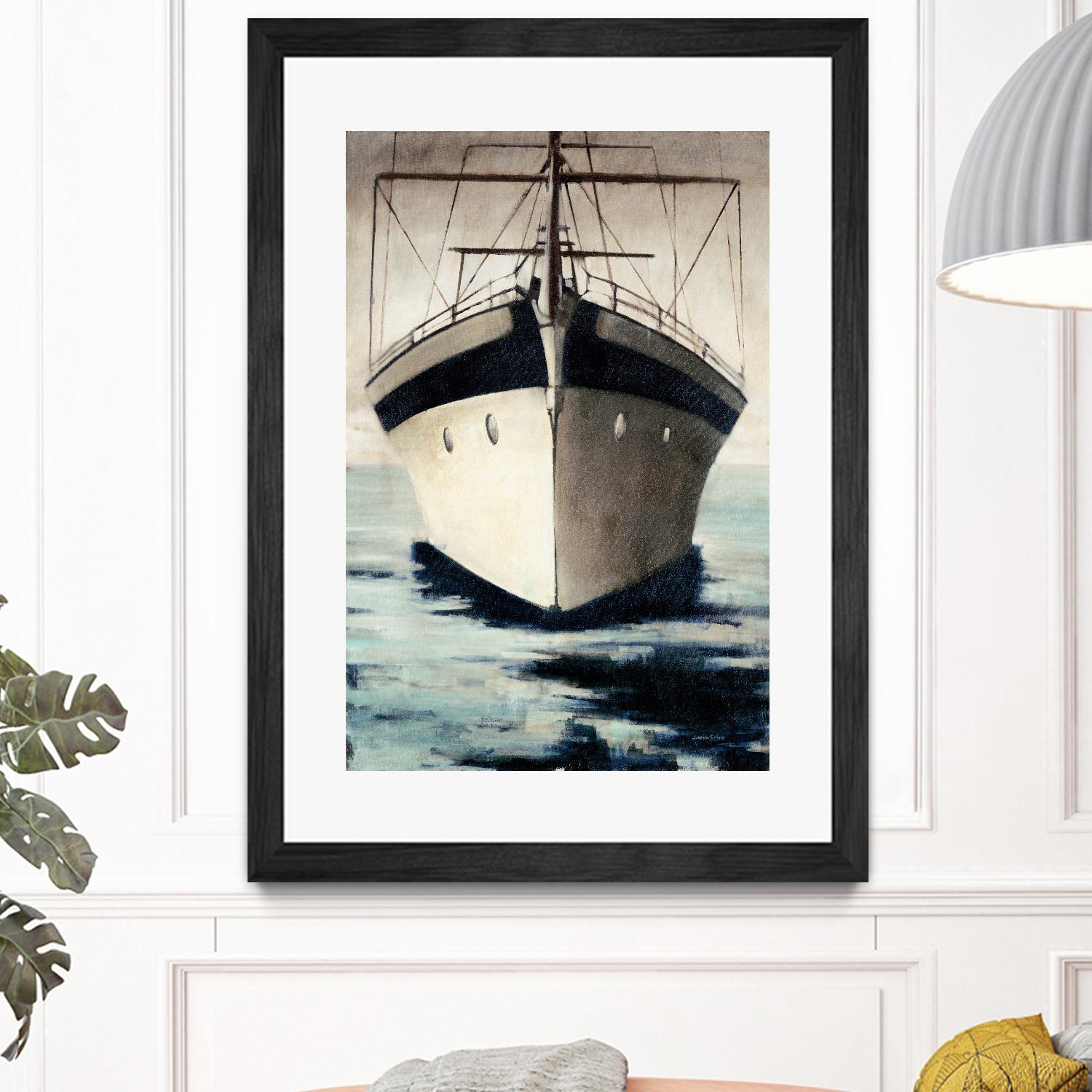 Under Bow by Joseph Cates on GIANT ART - beige nautical