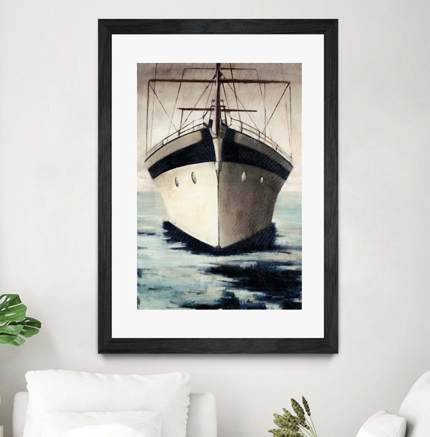 Under Bow by Joseph Cates on GIANT ART - beige nautical