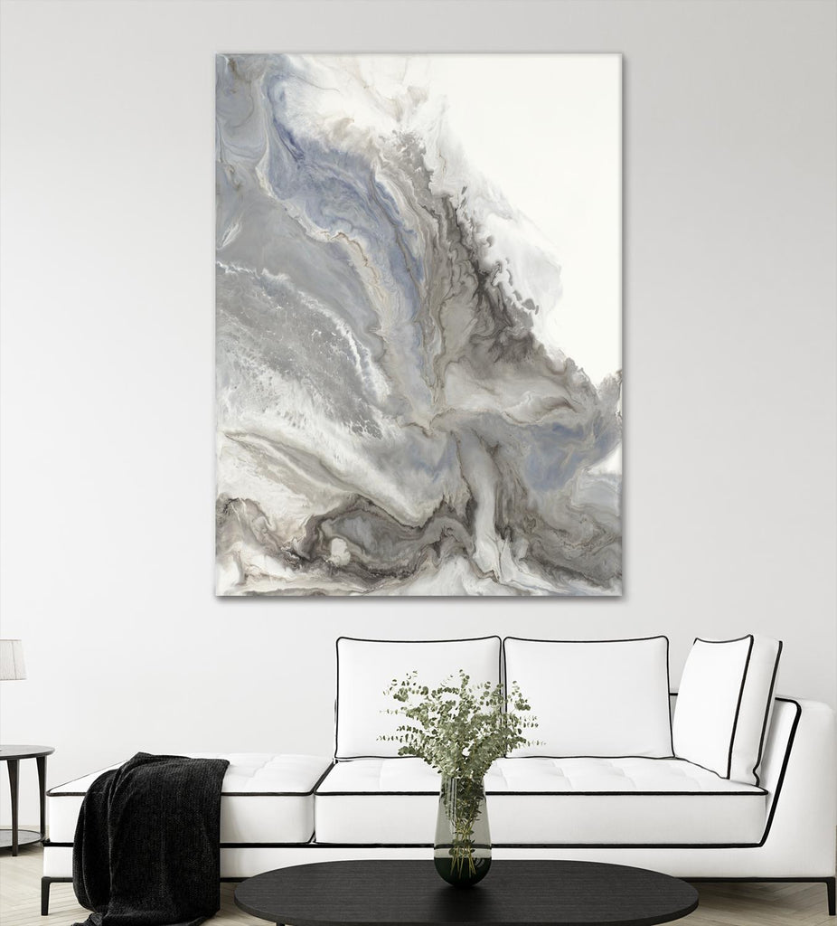 Forthcoming V5 by Corrie LaVelle on GIANT ART - whites & creams fluid abstracts