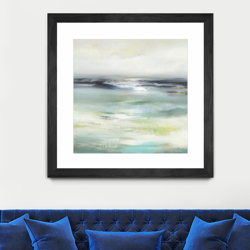 Layered View by Lisa Ridgers on GIANT ART - blue abstract