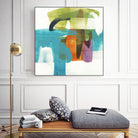 Vibrant Spirit II by Alridge on GIANT ART - greens, blues abstract