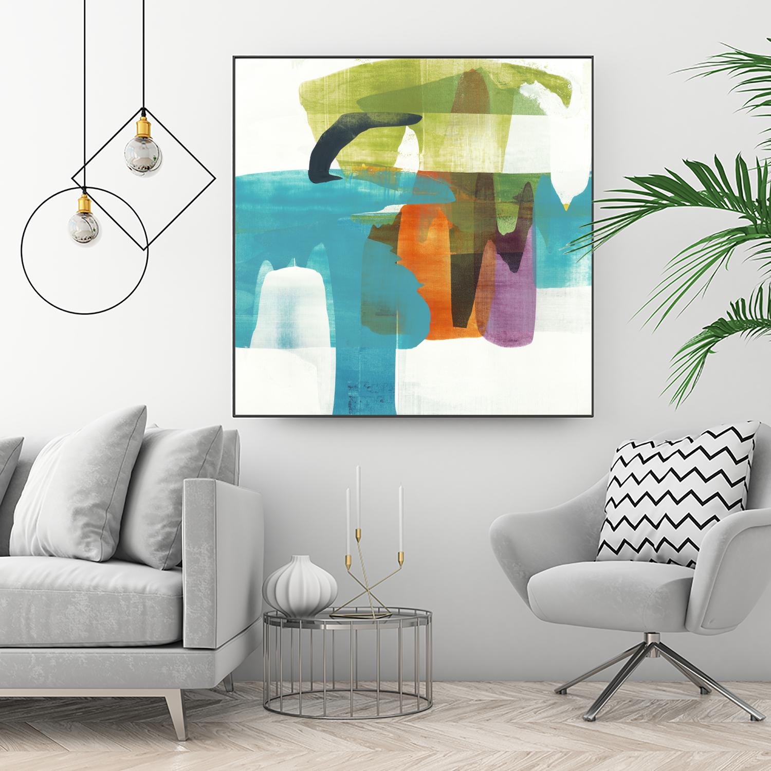 Vibrant Spirit II by Alridge on GIANT ART - greens, blues abstract