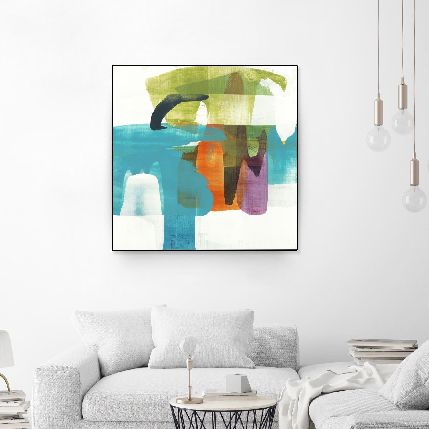 Vibrant Spirit II by Alridge on GIANT ART - greens, blues abstract