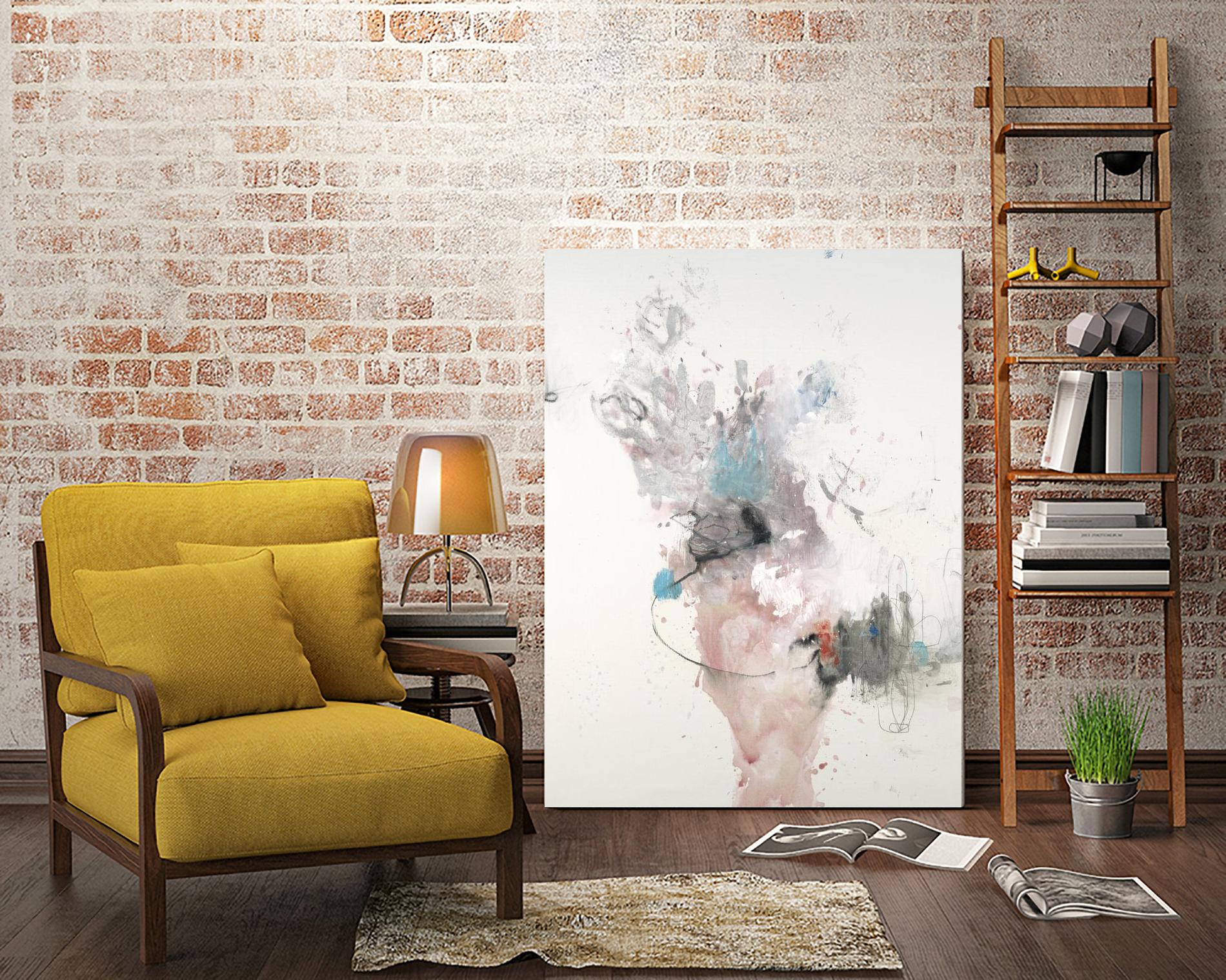 Declaration by L. Baines on GIANT ART - grey abstract