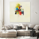 In the Beginning I by L. Baines on GIANT ART - reds, yellows abstract