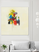 In the Beginning I by L. Baines on GIANT ART - reds, yellows abstract