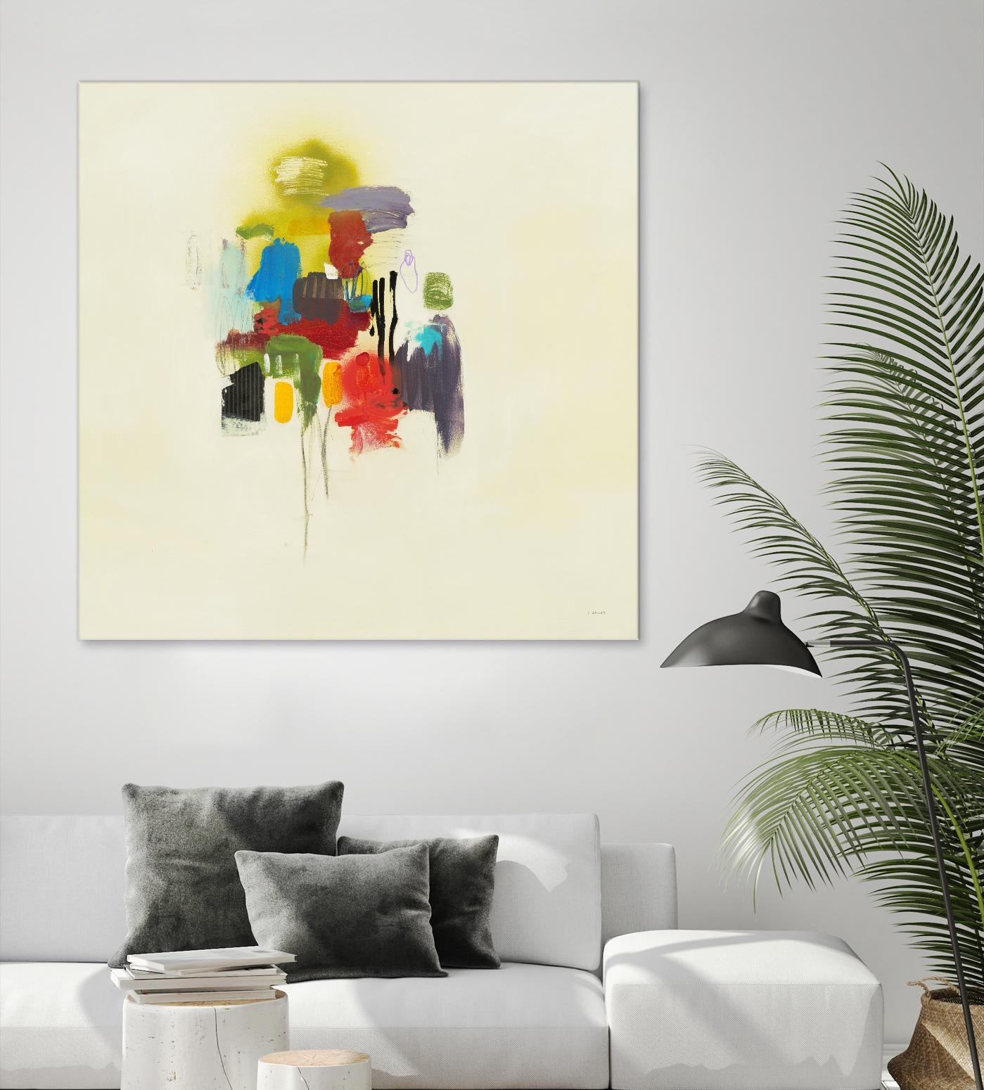 In the Beginning I by L. Baines on GIANT ART - reds, yellows abstract