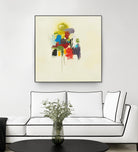 In the Beginning I by L. Baines on GIANT ART - reds, yellows abstract