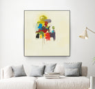 In the Beginning I by L. Baines on GIANT ART - reds, yellows abstract