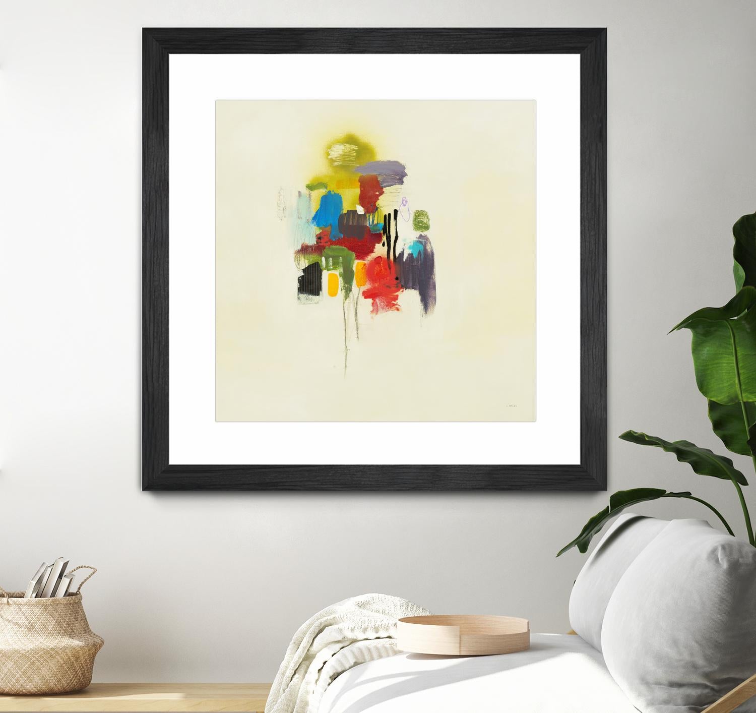 In the Beginning I by L. Baines on GIANT ART - reds, yellows abstract